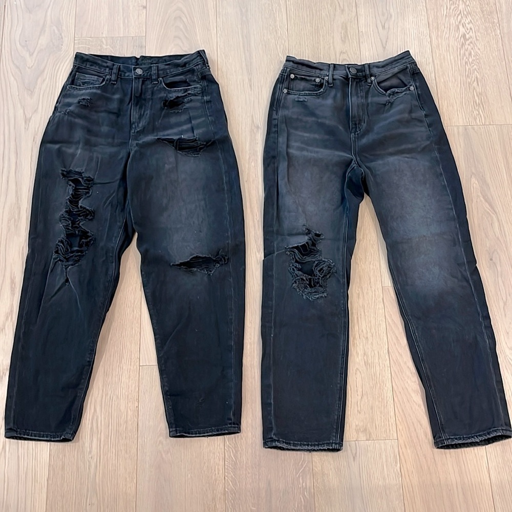 Bundle of Two American Eagle Black Jeans Size 4